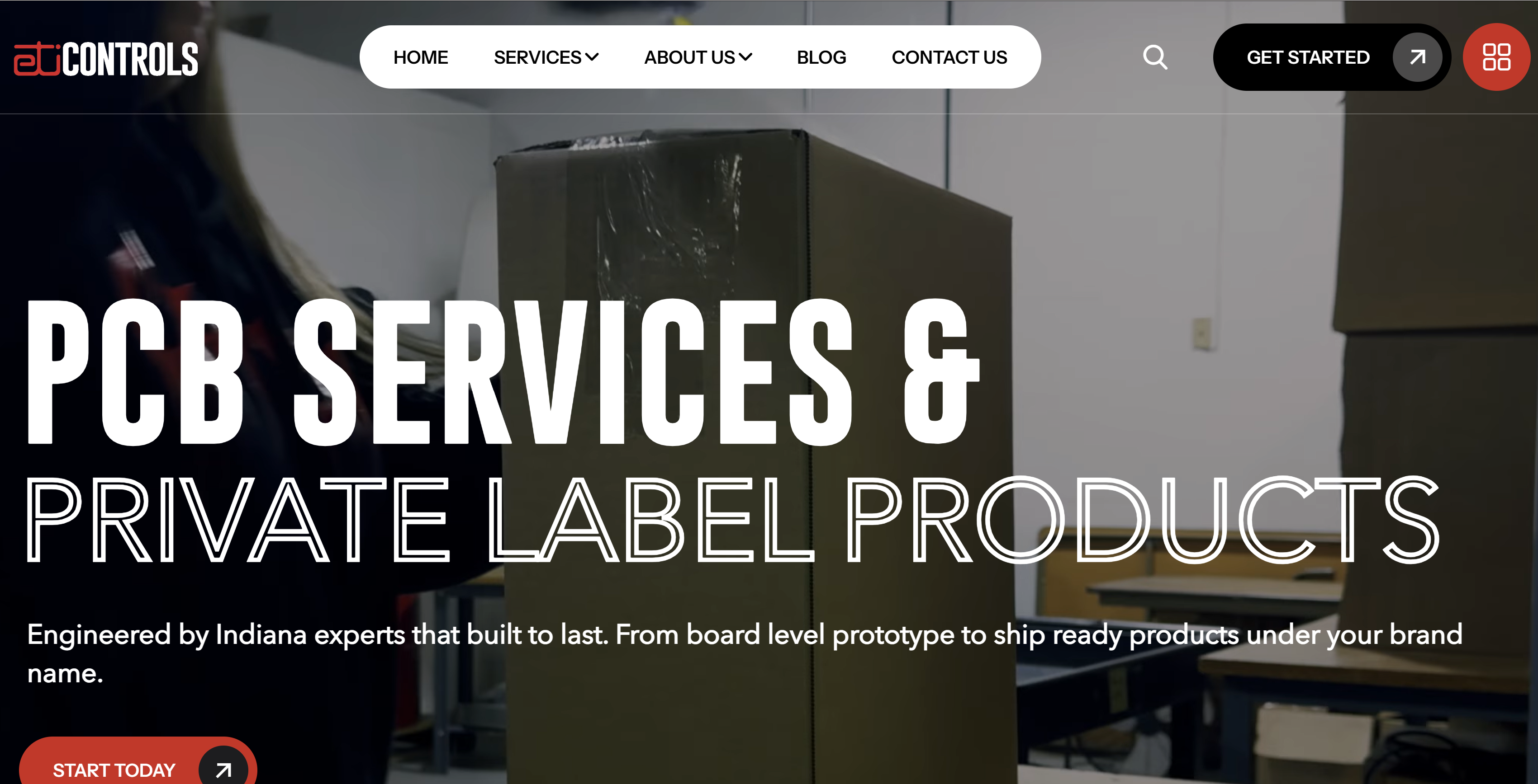 ETI Controls website hero